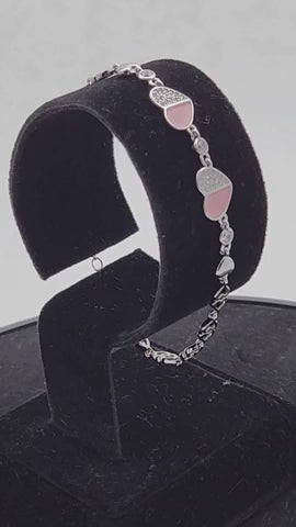 Blush Promise Silver Bracelet
