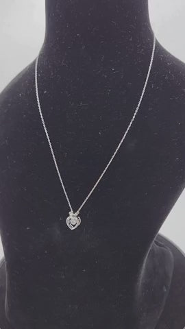 Heart Embrace Silver Pendant