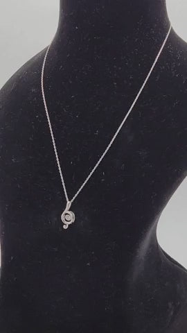 Serene Swirl Silver Pendant