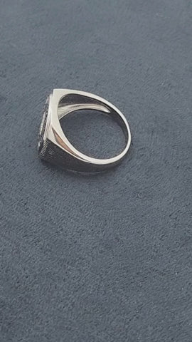 Aegis Maze Men’s Silver Ring