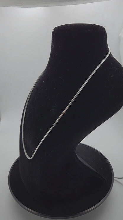 Sleek Weave Men's Silver Chain