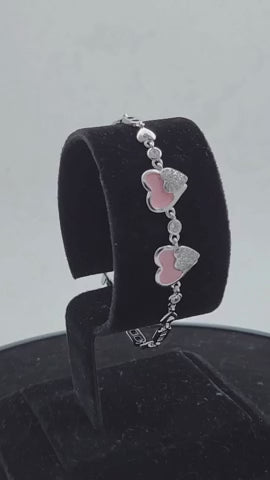Blush Affection Silver Bracelet