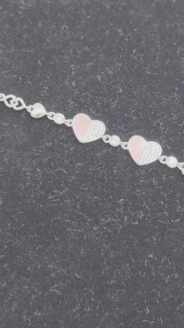 Blush Promise Silver Bracelet