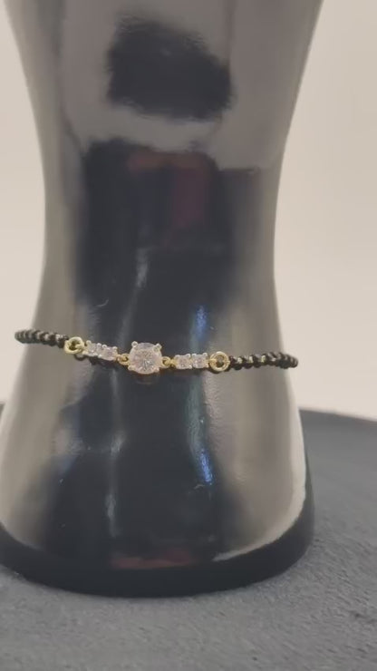 Noir Zirconia Mangalsutra Bracelet