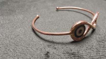 Infinity Evil-Eye Cuff