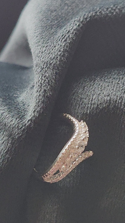 Sparkle Wave Silver Ring