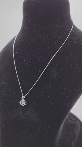 Serene Swan Silver Pendant