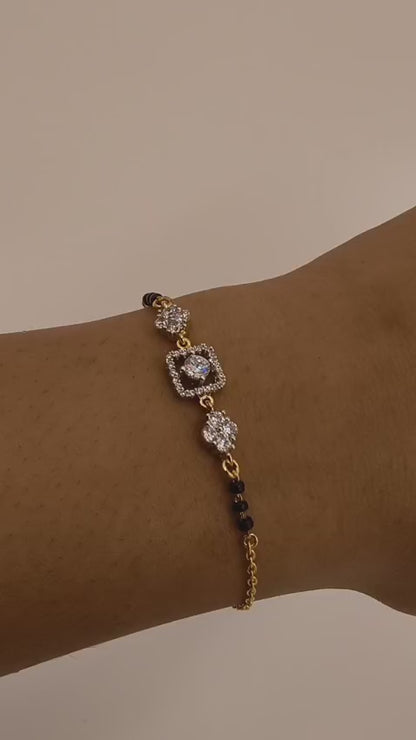 Floral Mangalsutra Bracelet