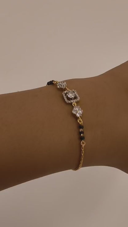 Floral Mangalsutra Bracelet