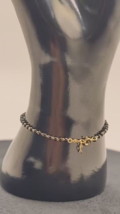 Black Charm Mangalsutra Bracelet