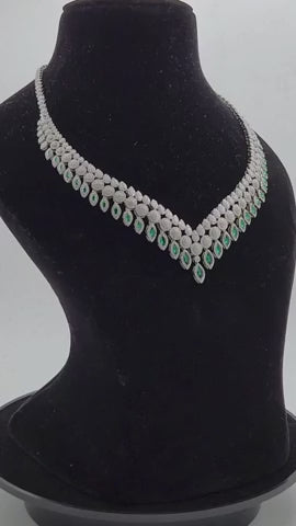 Emerald Dewdrop Zircon Set