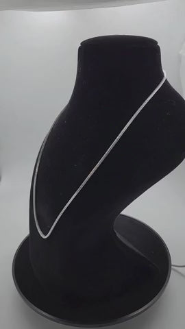 Sleek Weave Men's Silver Chain