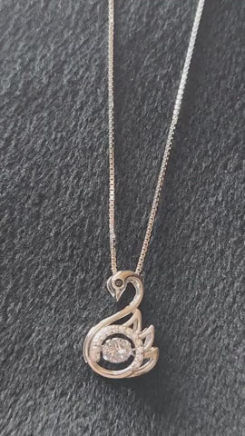 Swan Whisper Silver Pendant
