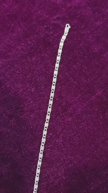Silver Signature Link Men's Bracelet