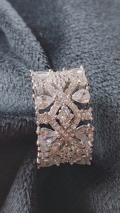 Celestial Halo Silver Ring