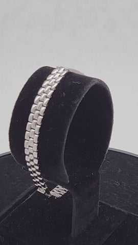 Sovereign Plate Men’s Silver Bracelet