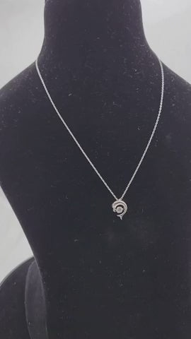 Serene Swirl Silver Pendant