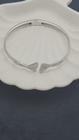 Aurora V-Edge Silver Kada
