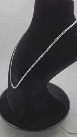 Urban Crest Curb Men's Silver Chain