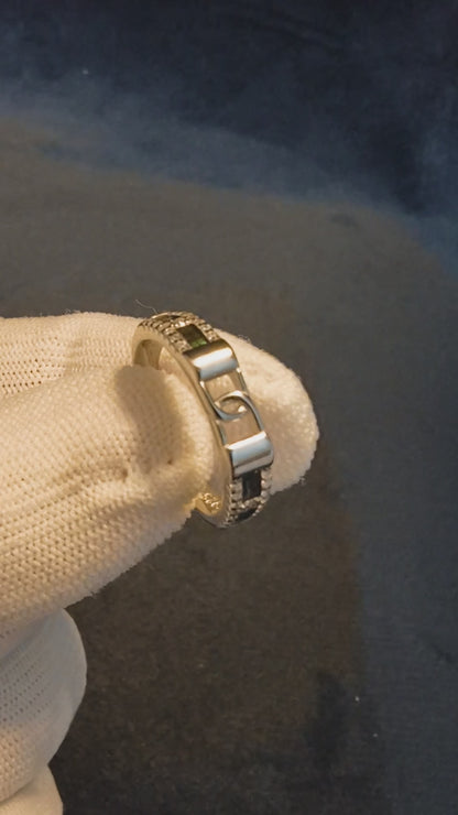Emerald Lock Luxe Ring & Bracelet Set