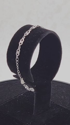 Rose Flutter Silver Bracelet