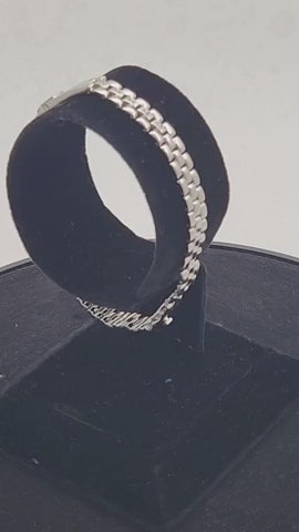 Emblem Crest Men’s Silver Bracelet