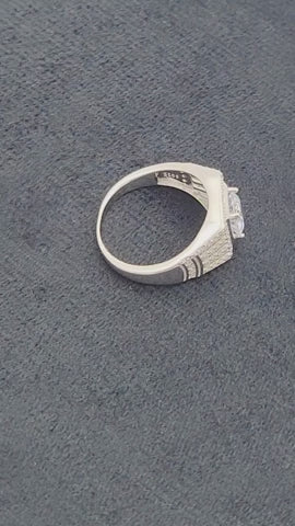 Monarch Blaze Men’s Silver Ring