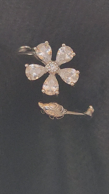 Serpent Bloom Silver Ring