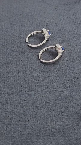 Toe Ring With Blue Zircon