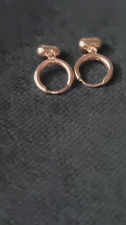Heartdrop Luxe Hoops