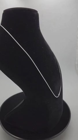 Silken Curve Snake Men's Silver Chain