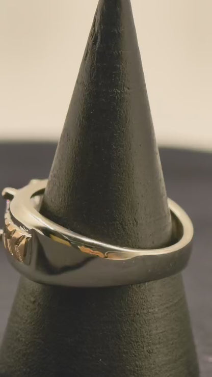 Royal Chevron Silver Ring
