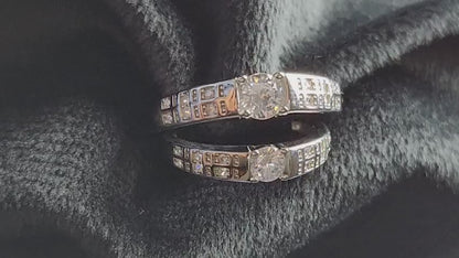 Silver Eternal Twin Radiance Rings