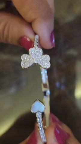 Clover Amour Silver Kada