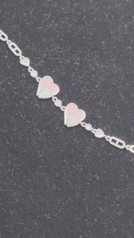 Blush Affection Silver Bracelet