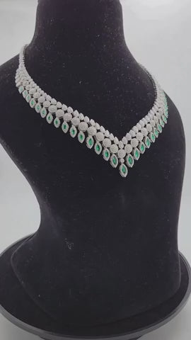 Emerald Dewdrop Zircon Set