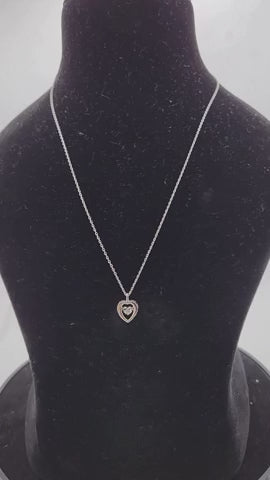 Inner Glow Heart Silver Pendant
